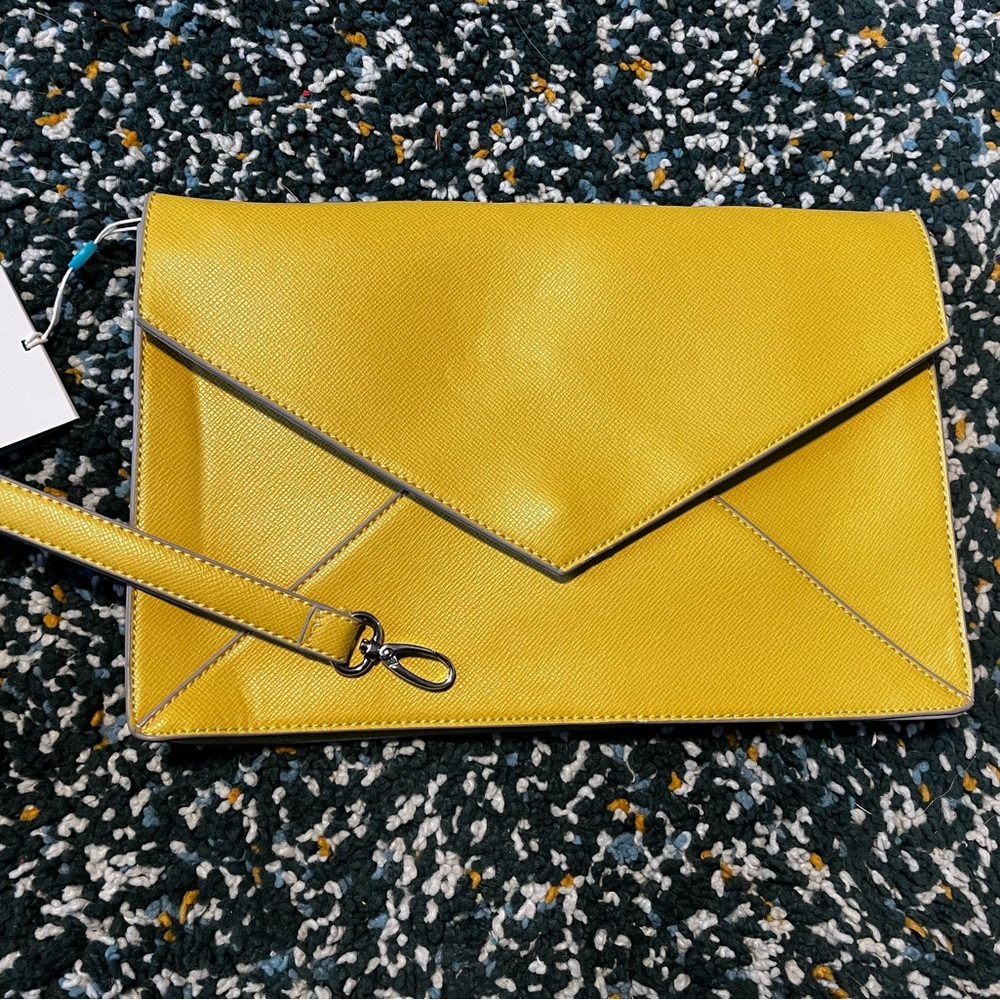 Shiraleah Chicago Lemon Envelope Clutch